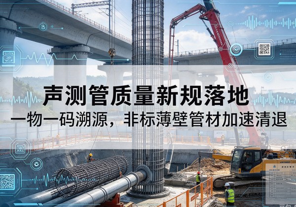 梅江声测管质量新规落地，一物一码溯源，非标薄壁管材加速清退